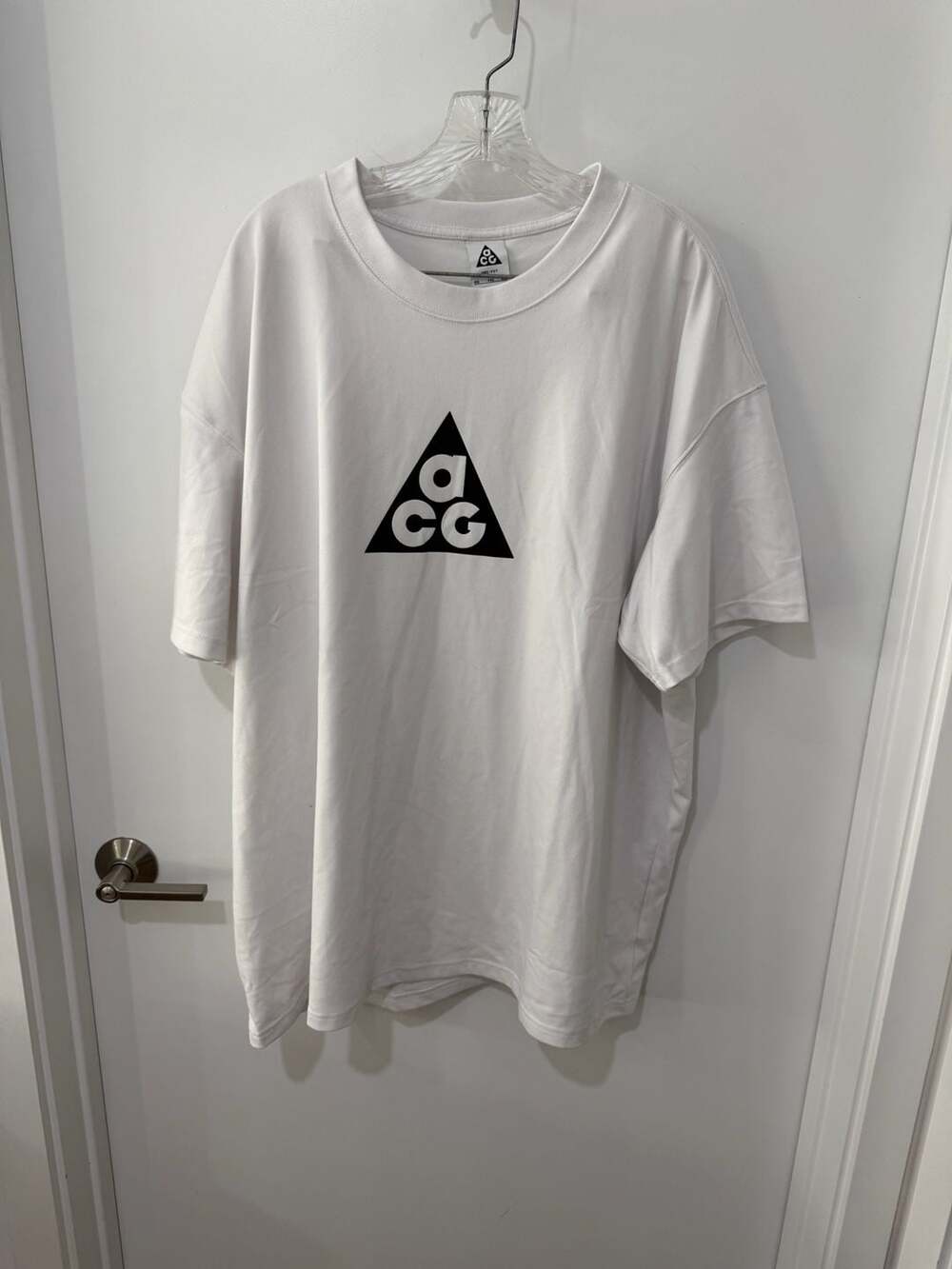 Nike ACG Dri-FIT Big Logo White T-Shirt Men's Size 2XL FQ3740-121